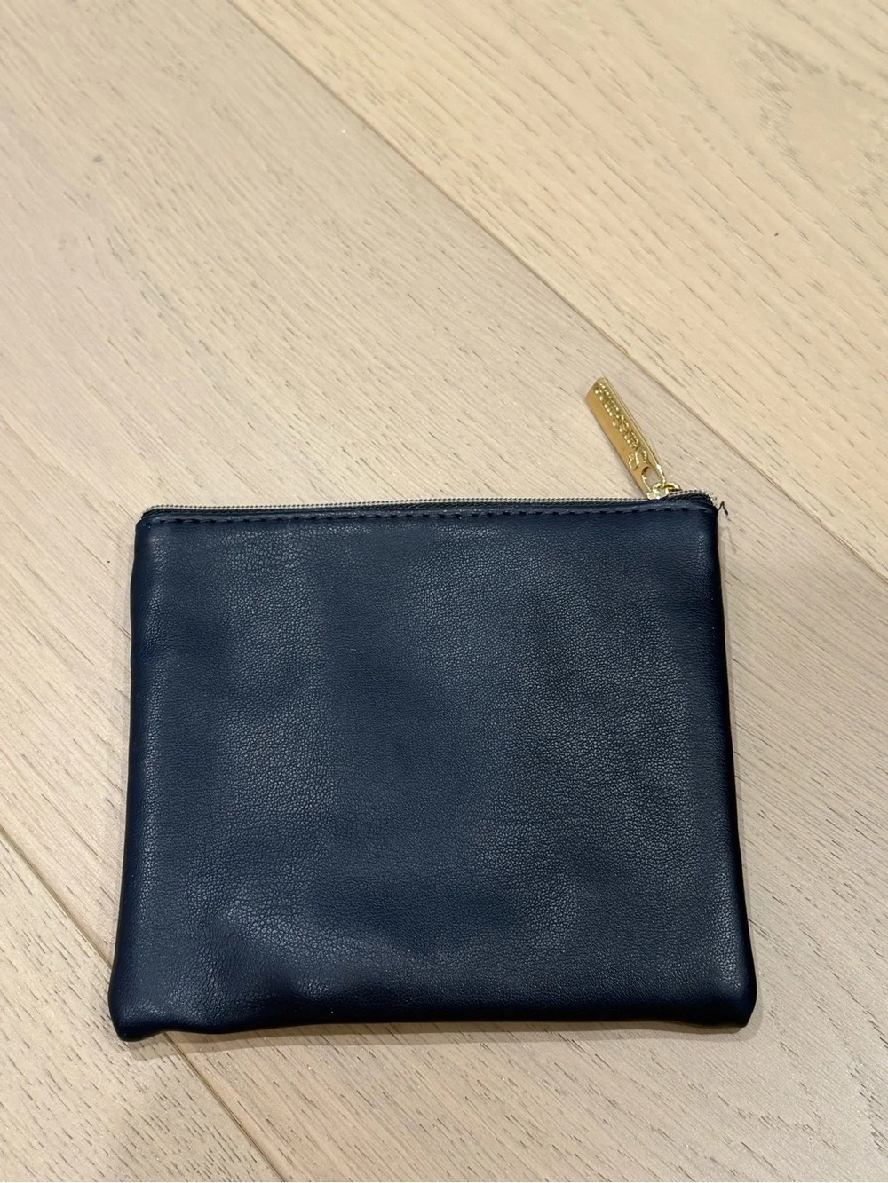 SeneGence Navy Cosmetic Pouch with Gold Accent